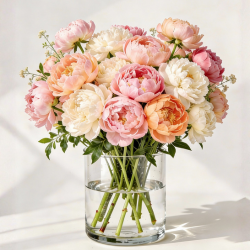 Online flowers in a Glass Vase