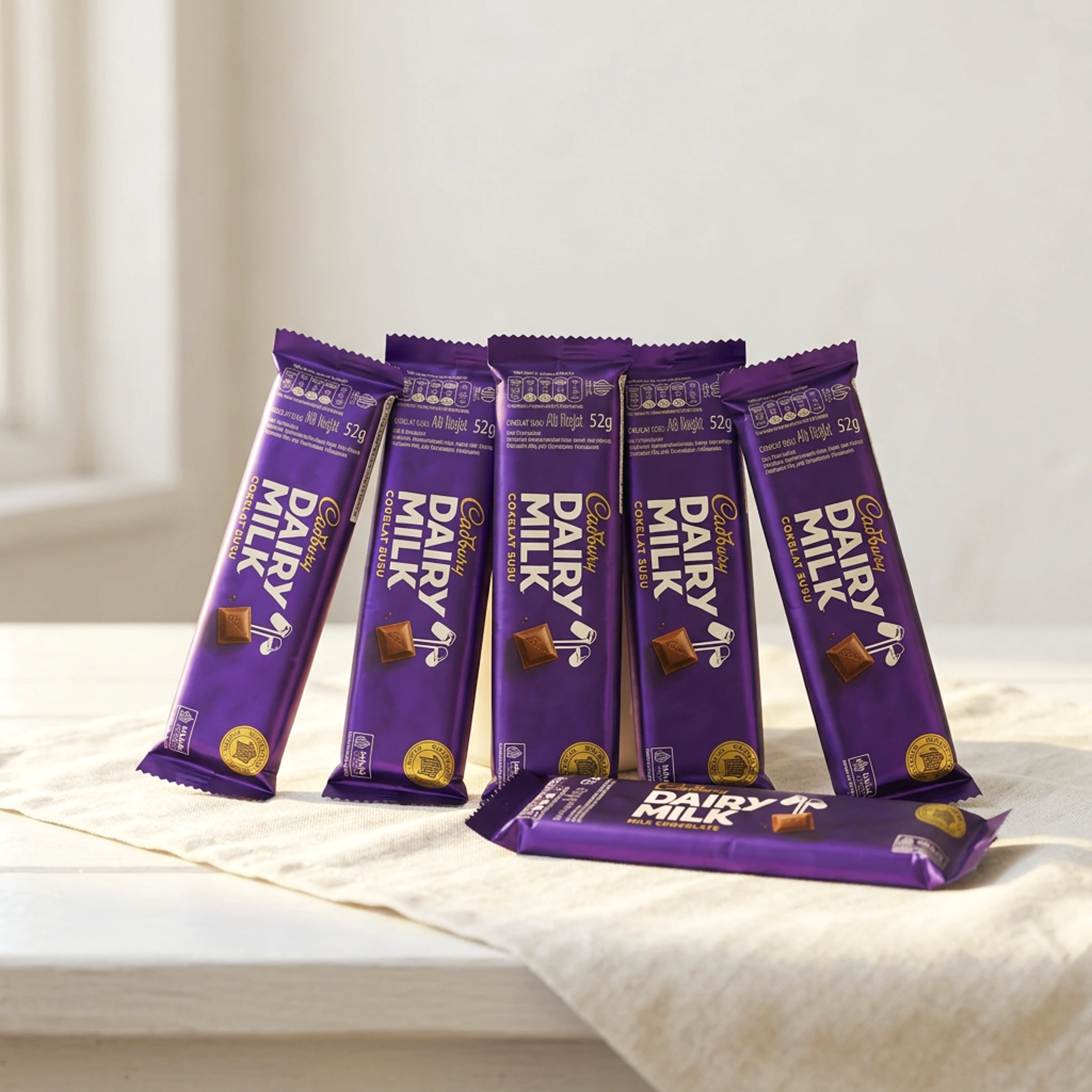 Cadbury Dairy Milk Chocolate 52g classic creamy milk chocolate bar smooth sweet snack wrapped packaging