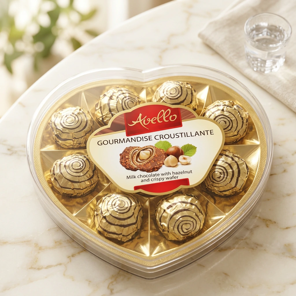 Avello Gourmandise Croustillante chocolate box crispy praline chocolates gift set