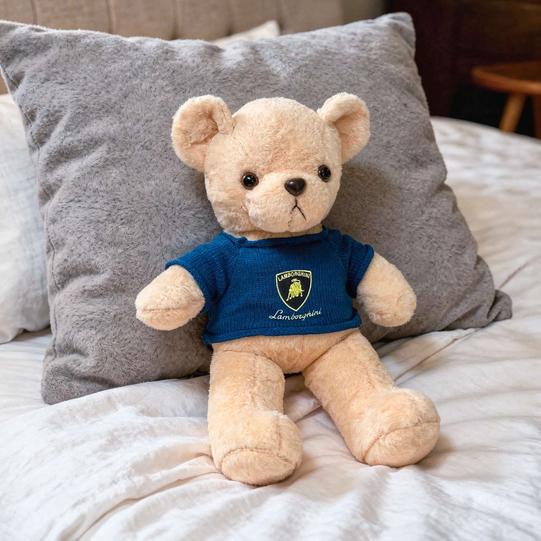 18 Inches Cream Teddy With T-shirt