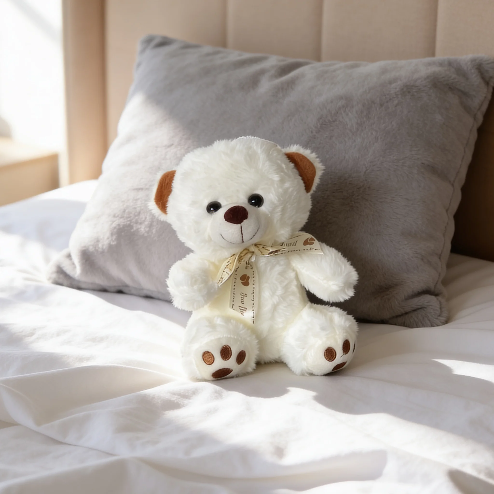 6 Inches White Teddy Bear