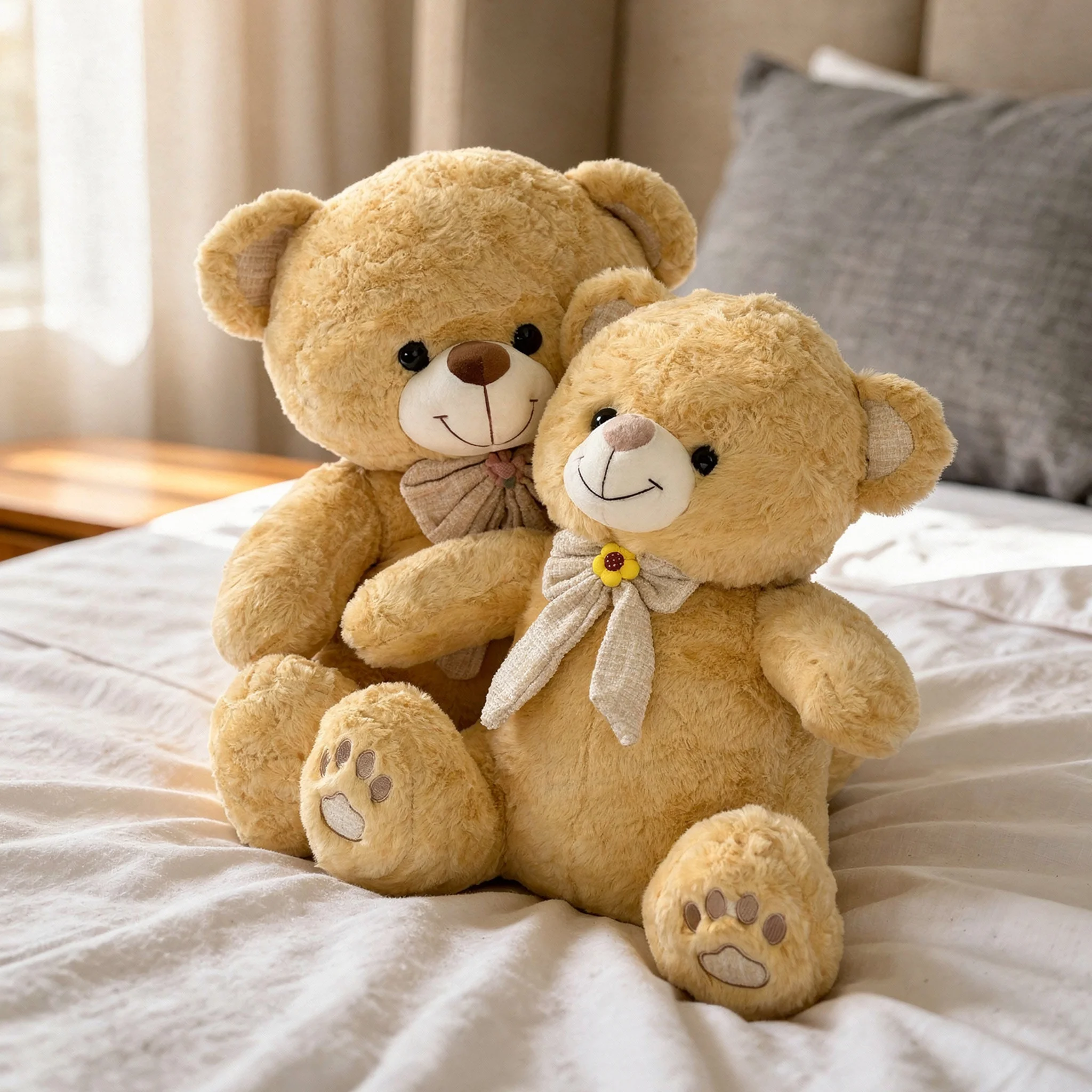 Light Brown Teddy Bears (18 Inches & 24 Inches)