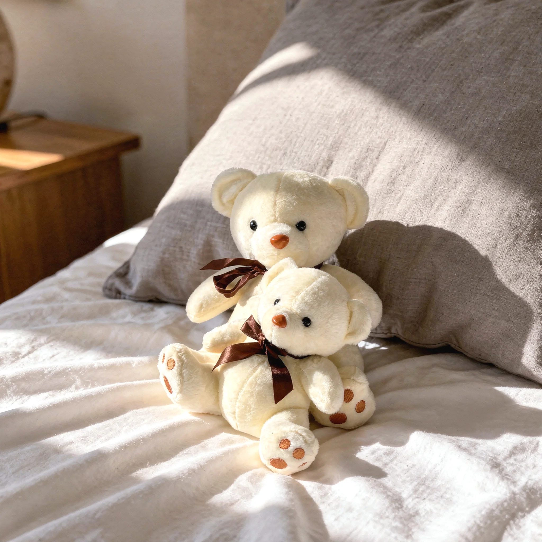 Dual Teddy Bears (6 Inches & 12 Inches)