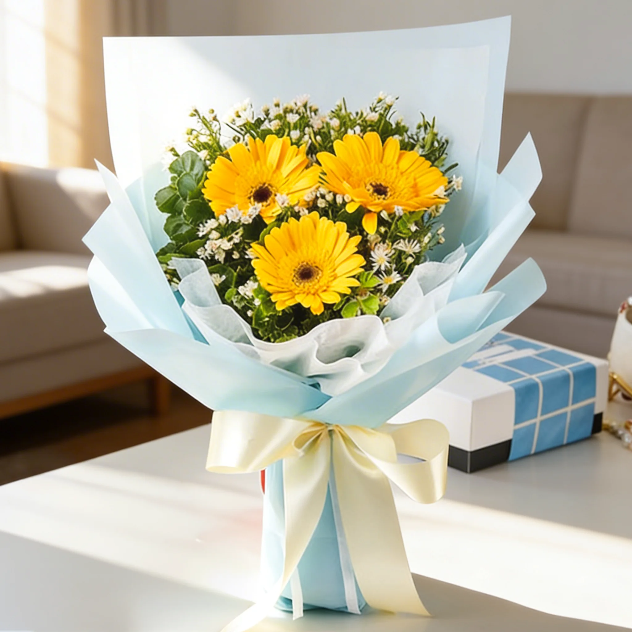 3 mixed gerberas Bouquet