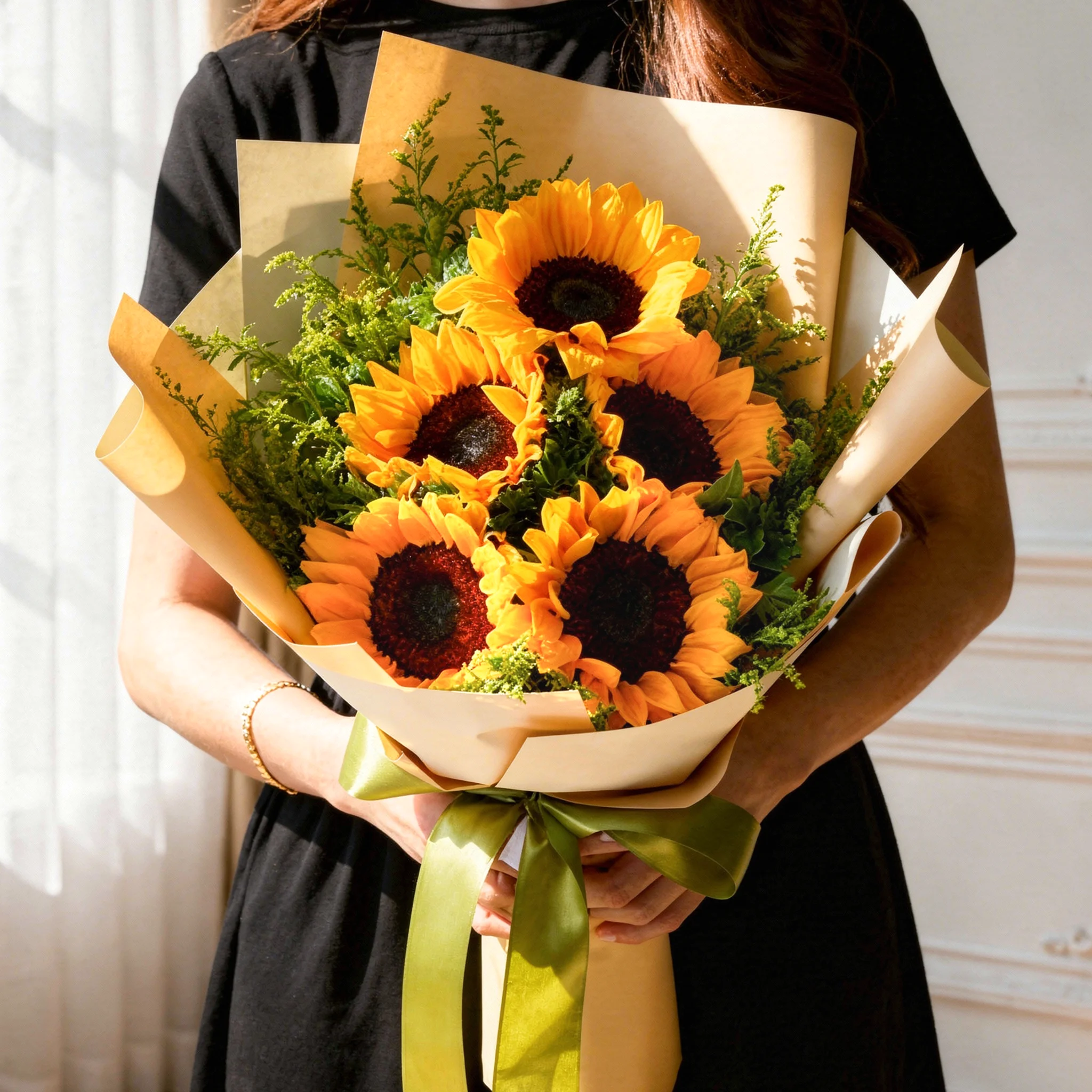 sunflowers with fresh fillers