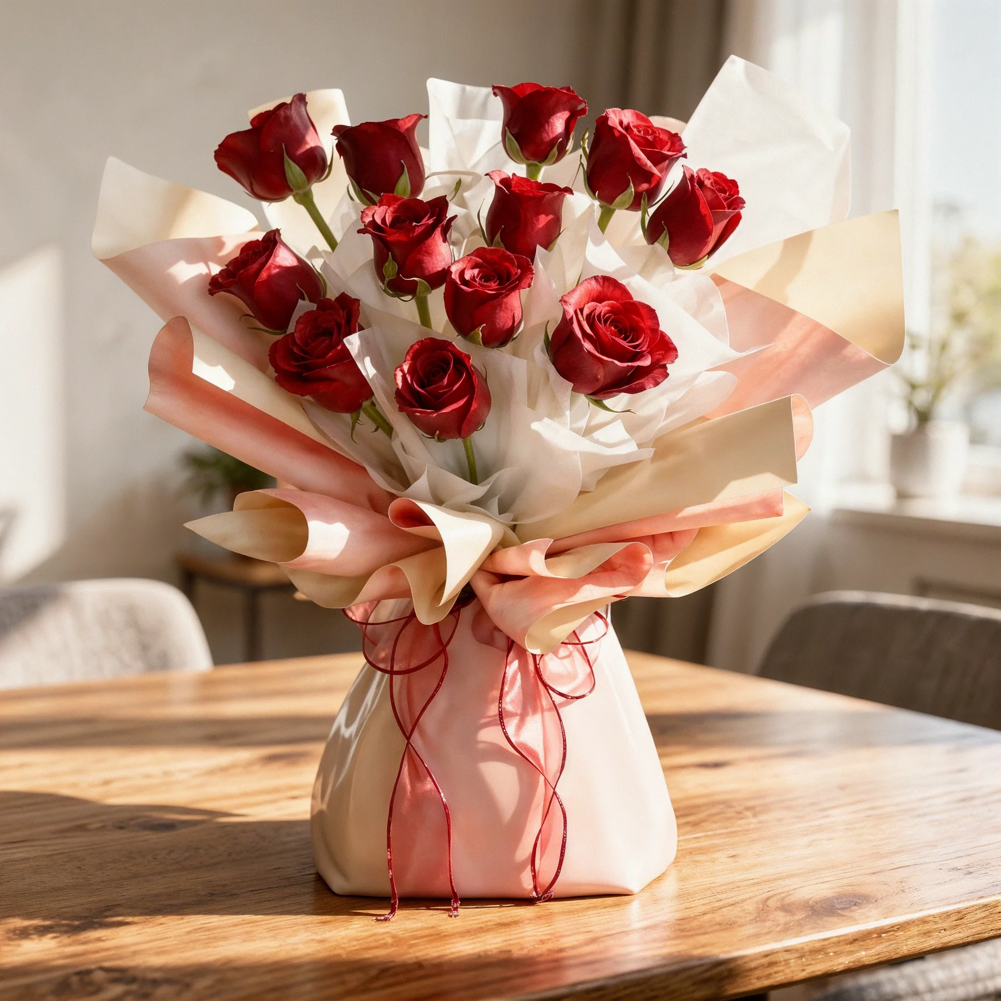 12 red rose bouquet