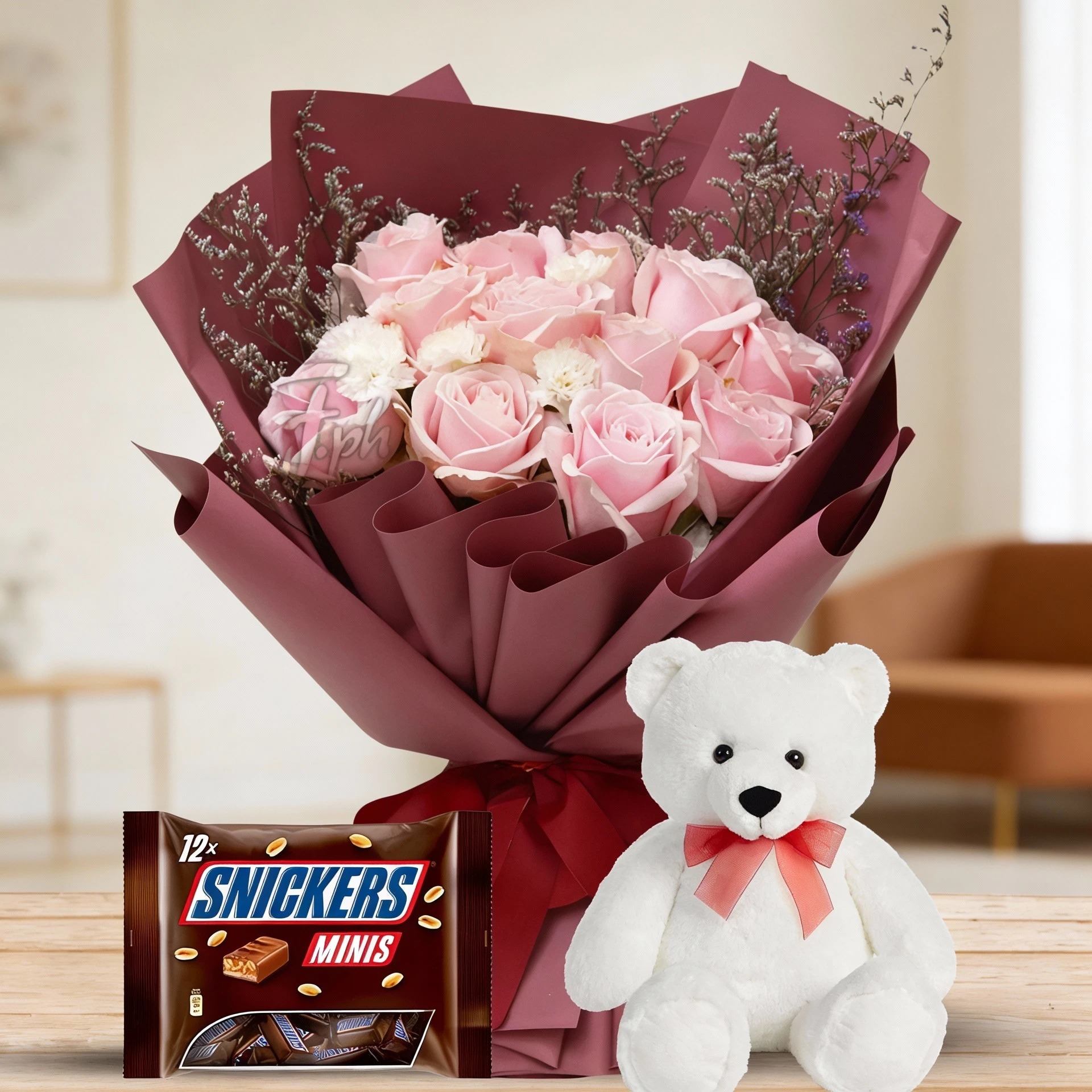 Charming Roses & Chrysanthemums combo