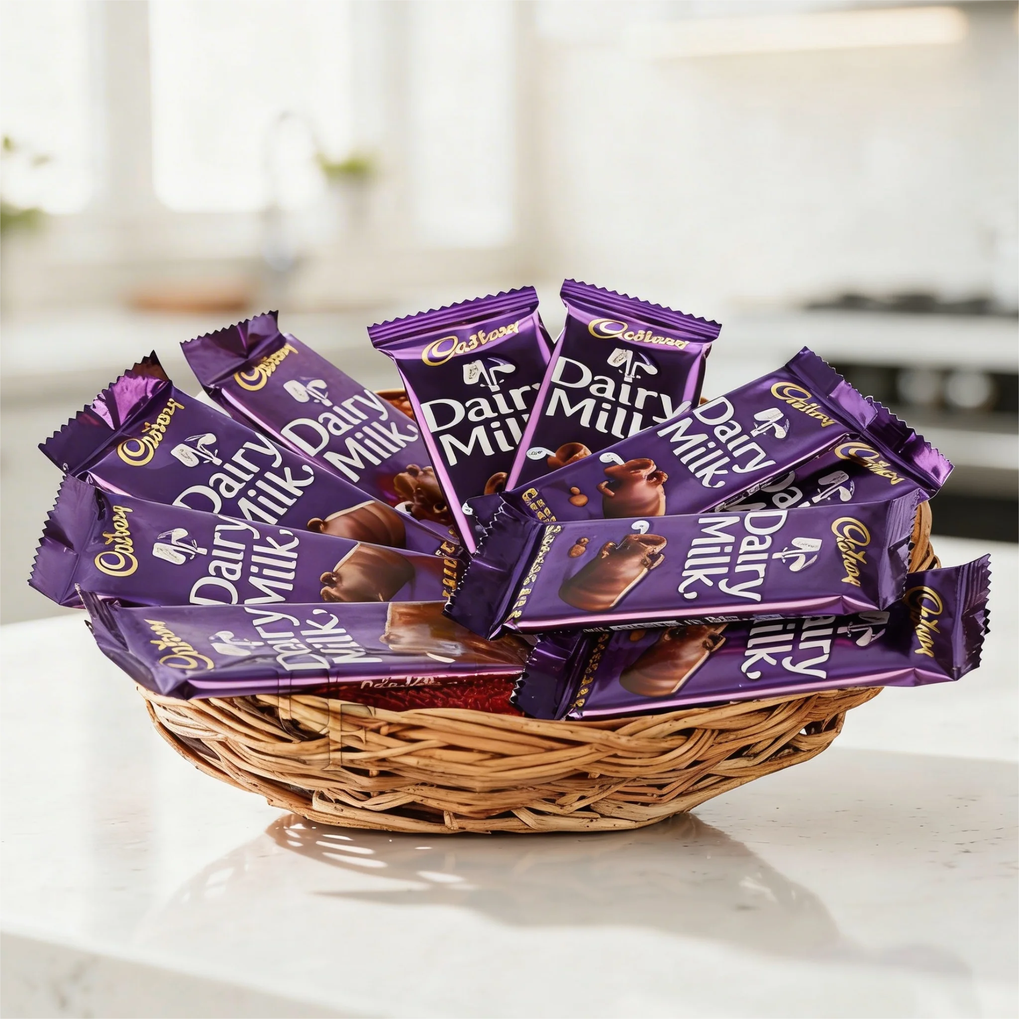 Basket of 10 Dairy Milk Chocolates