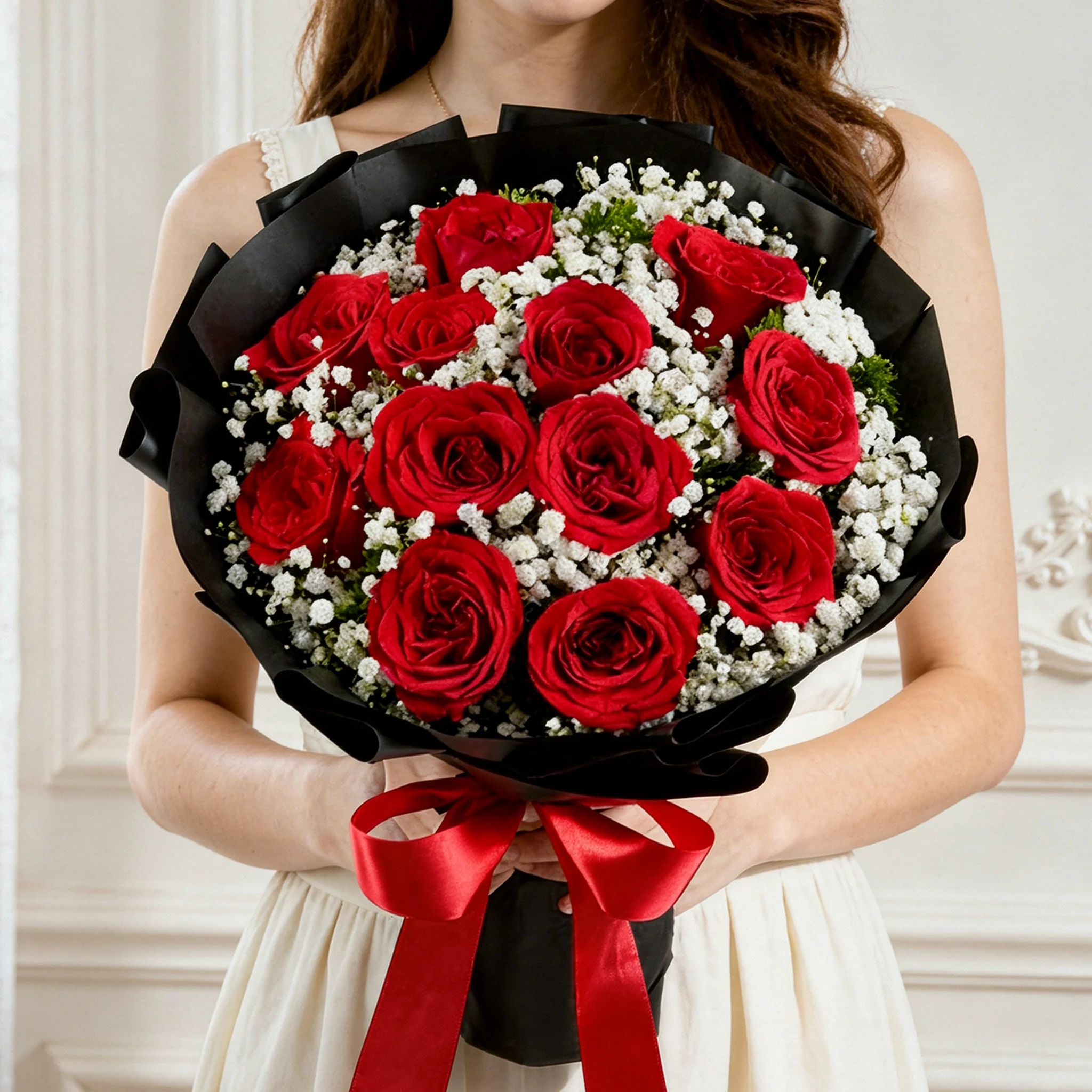 12 red rose bouquet