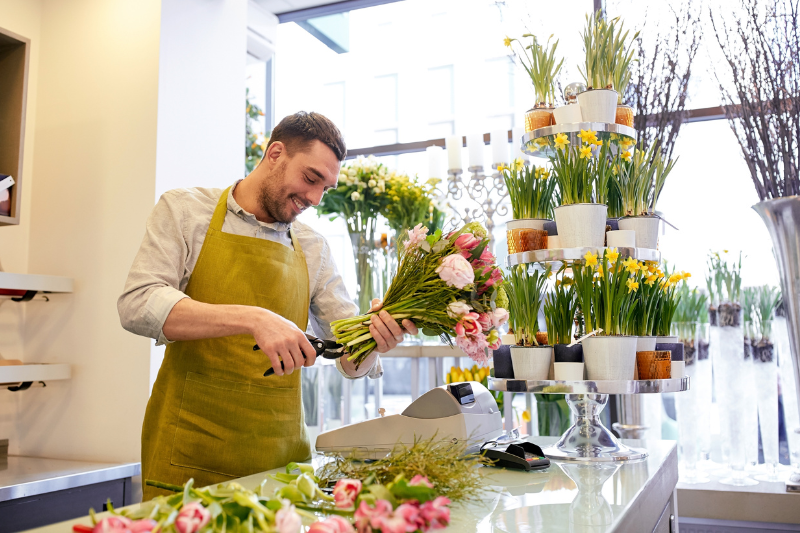 Elegant corporate flower arrangements